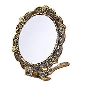 Lusterko kosmetyczne Lustro składane Lustro do makijażu Rhinestone Handheld Mirror