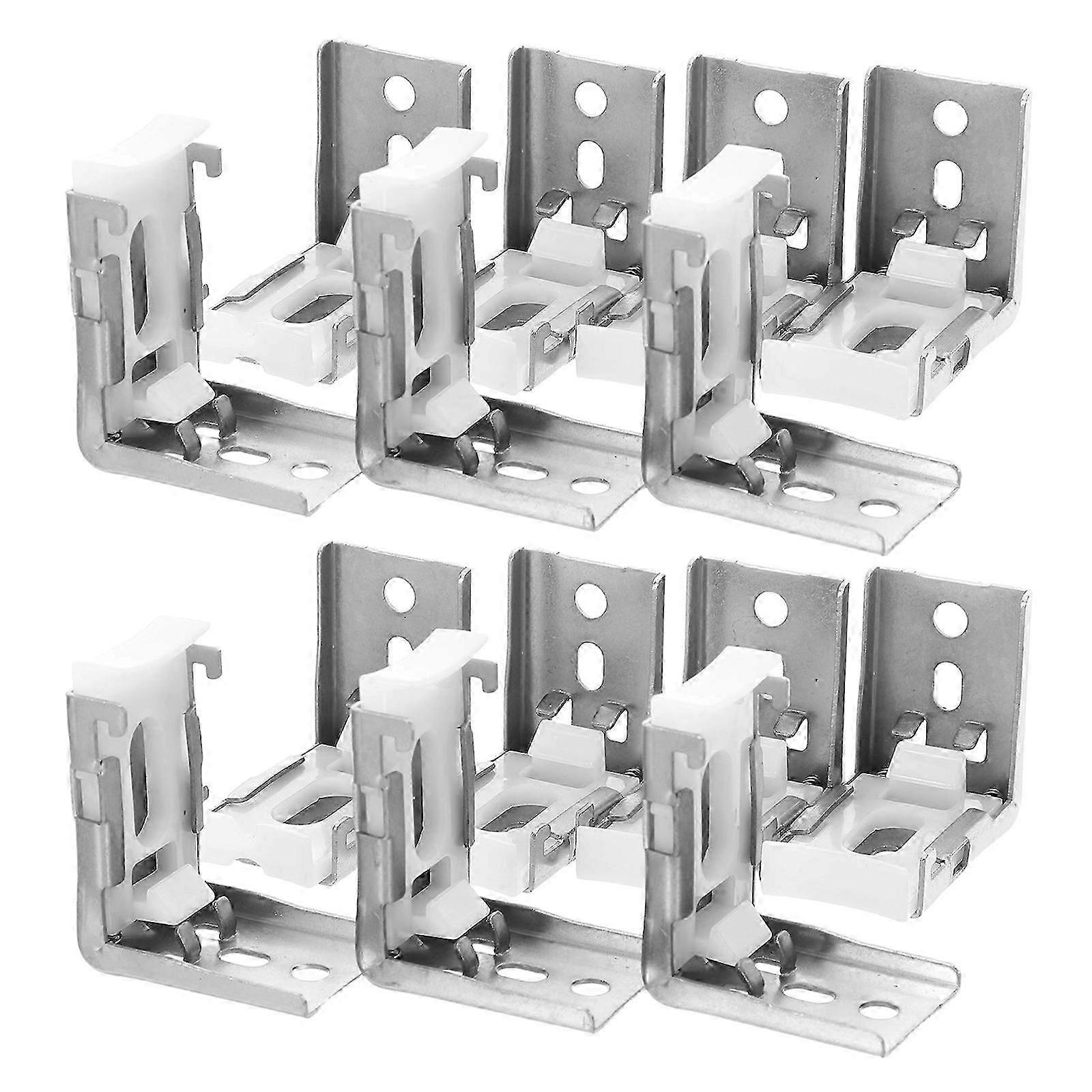 Mini Blind Mounting Brackets for Blinds Shade Bracket 20Pcs Silver Metal