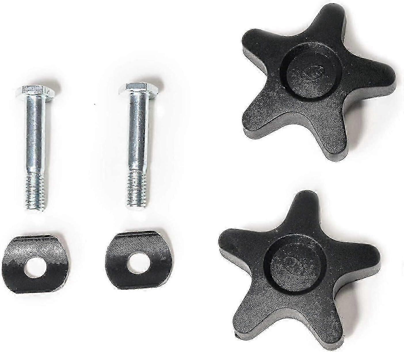 Rollator Arm Knob and Screw Set, 2 Plastic Knobs, 2 Screws for HL420
