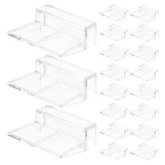50 clips de fixation pour couvercle d'aquarium : support de fixation universel pour couvercle d'aquarium en acrylique transparent de 6 mm, compatible avec les aquariums sans rebord pour la maison ou le bureau.