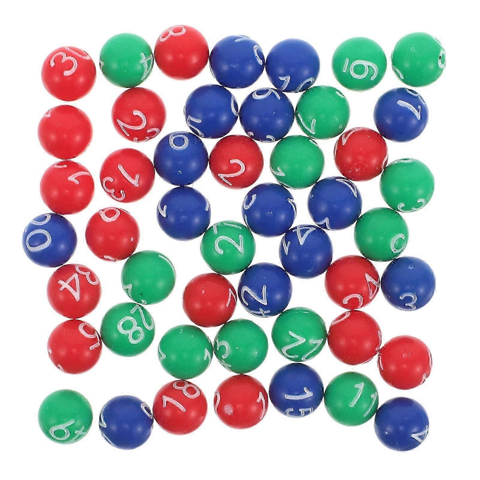 Bolas de plástico para sorteo con números (1 bolsa)