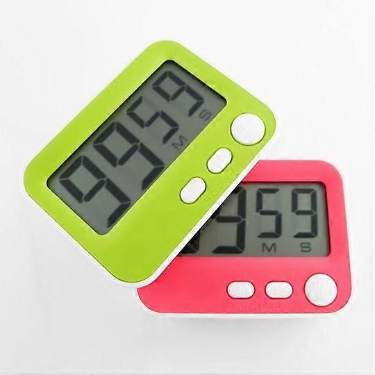 Kitchen timer, electronic timer, stopwatch, digital timer, green