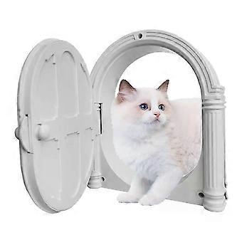 Cat Flaps for Door, Kitty Door for Interior Door, No-Flap Pet Doors for Small