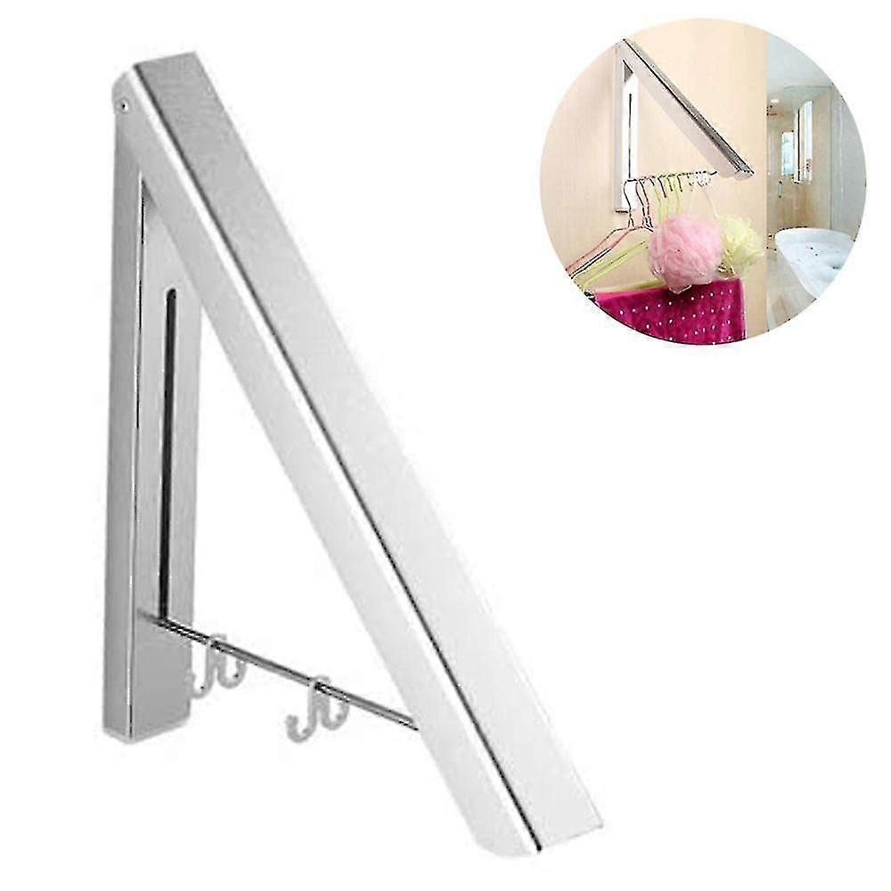 Home Retractable Clothes Rack Wall Mounted Folding Clothes Hanger