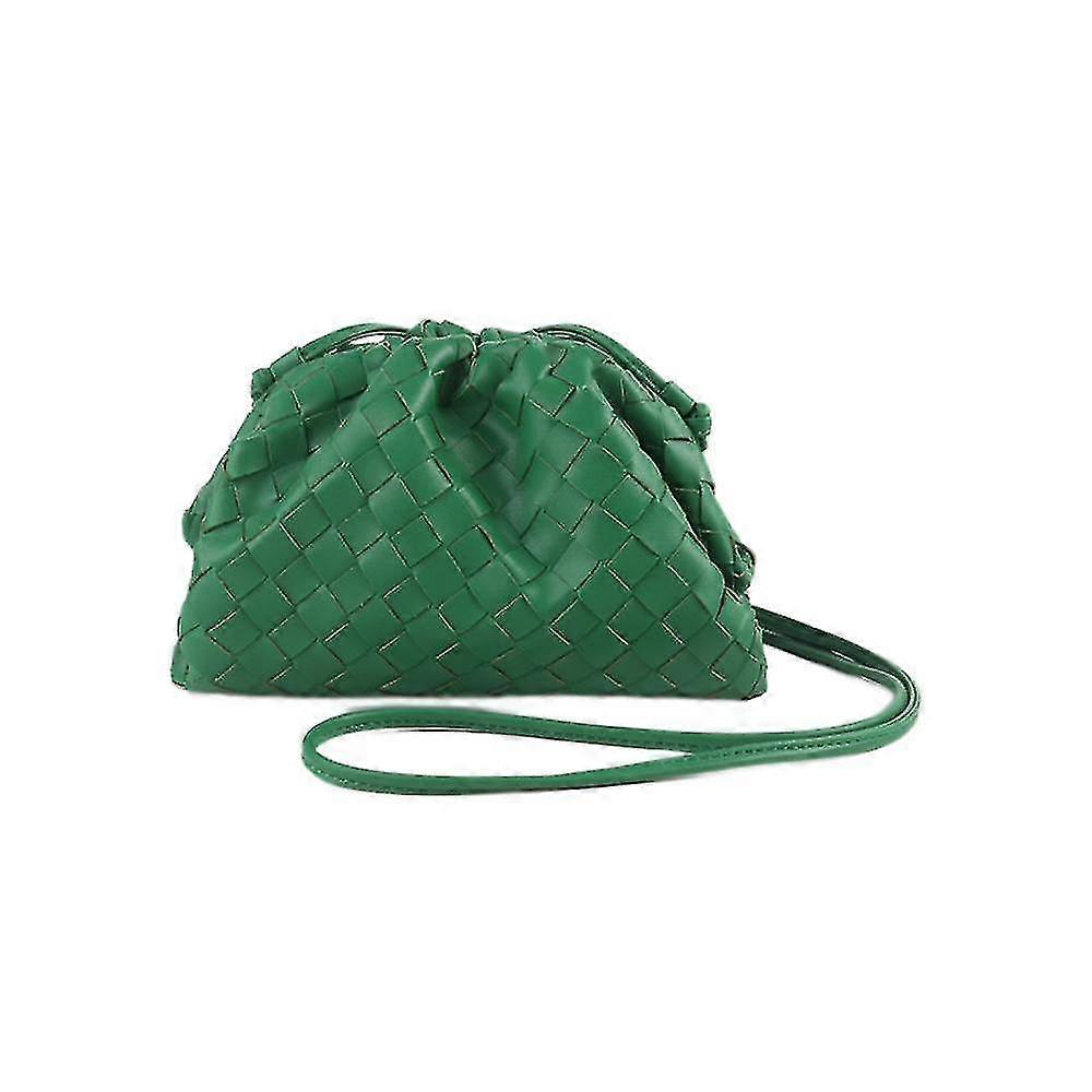 Pu vävd väska Satchel Cloud Mini läderkuvertväska