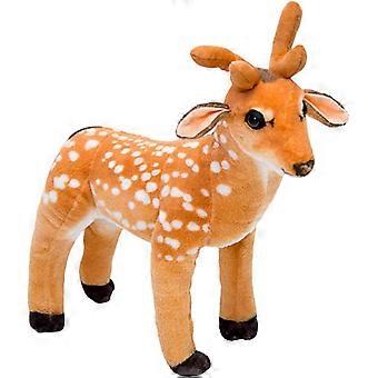 1 Stück Elch Puppe Stofftiere Gefüllt für Kinder Sika Hirsch Tiere Rückenkissen Hirsch Plüsch Puppe Plüsch Sika Hirsch Deko Kissen Gefülltes Kissen Weihnachten Baby