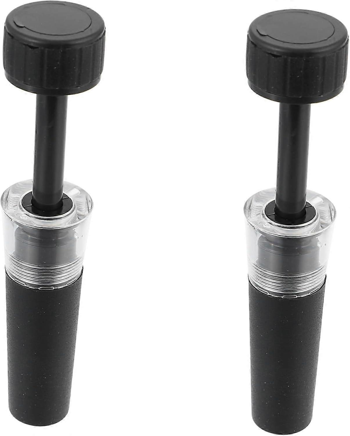 2pcs Practical Red Wine Stopper Multi-functional Vacuum Pump Reusable Easy Clean