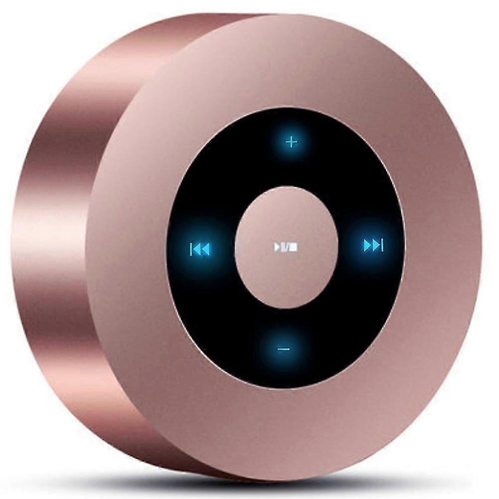 Wireless Bluetooth Speaker,mini Portable Circular Speaker,rose Gold