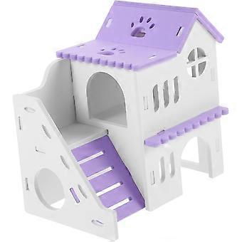 Guinea Pig Houses for Cage Hamster Bed Hideout Multi-chambers Habitat Strong Pvc Material