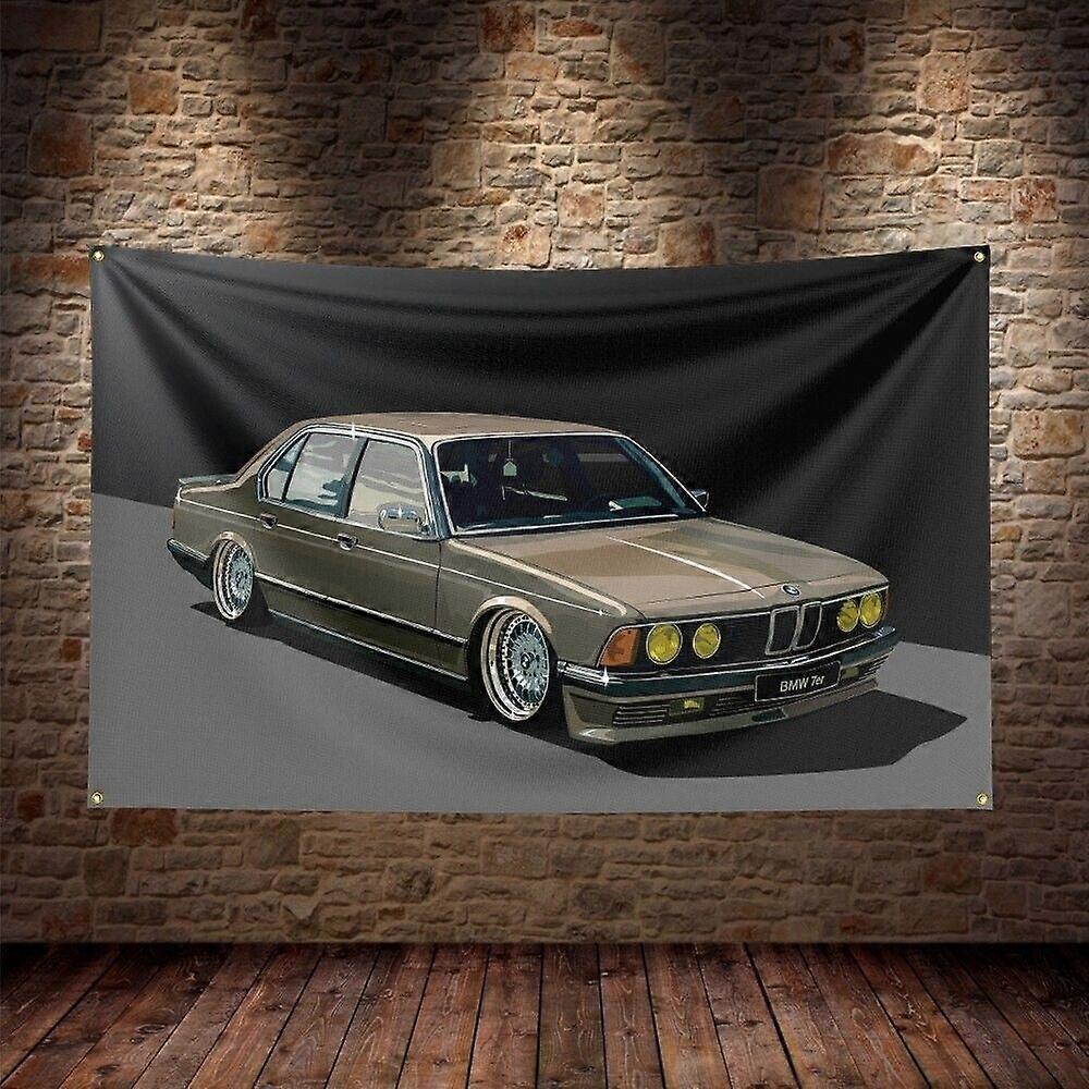 BMW E24 Classic Coupé Oldtimer-Modell Flaggenbanner CX0949