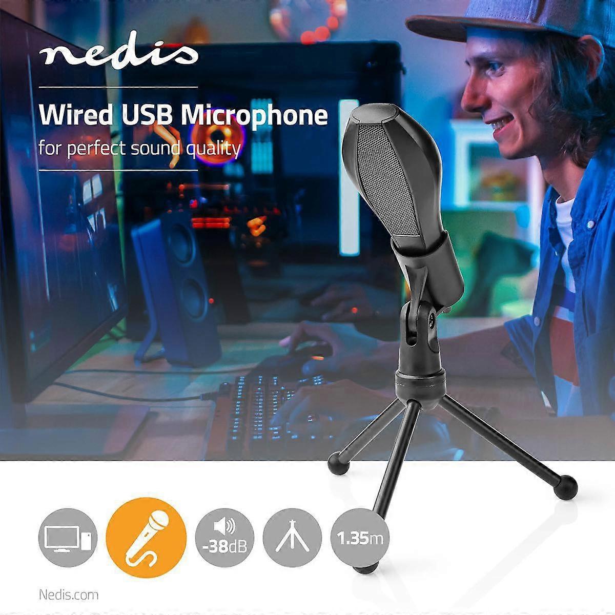 Microphone | Used for: Computer / Desktop | Wire bound | 1 x USB