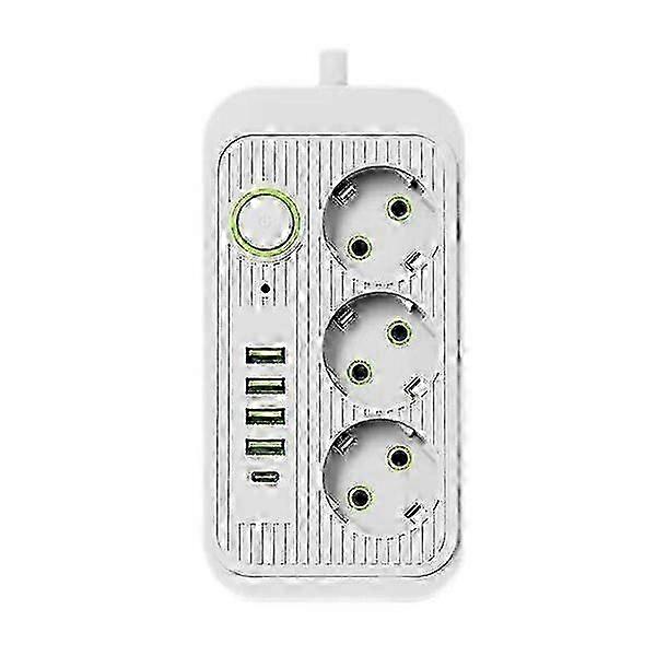 2-meter 2500W socket extension cord with multiple interfaces and complete certifications AV
