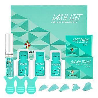 Kit Lash Lift com Curvaturas Duradouras e Solução Nutritiva para Permanente de Cílios em Casa