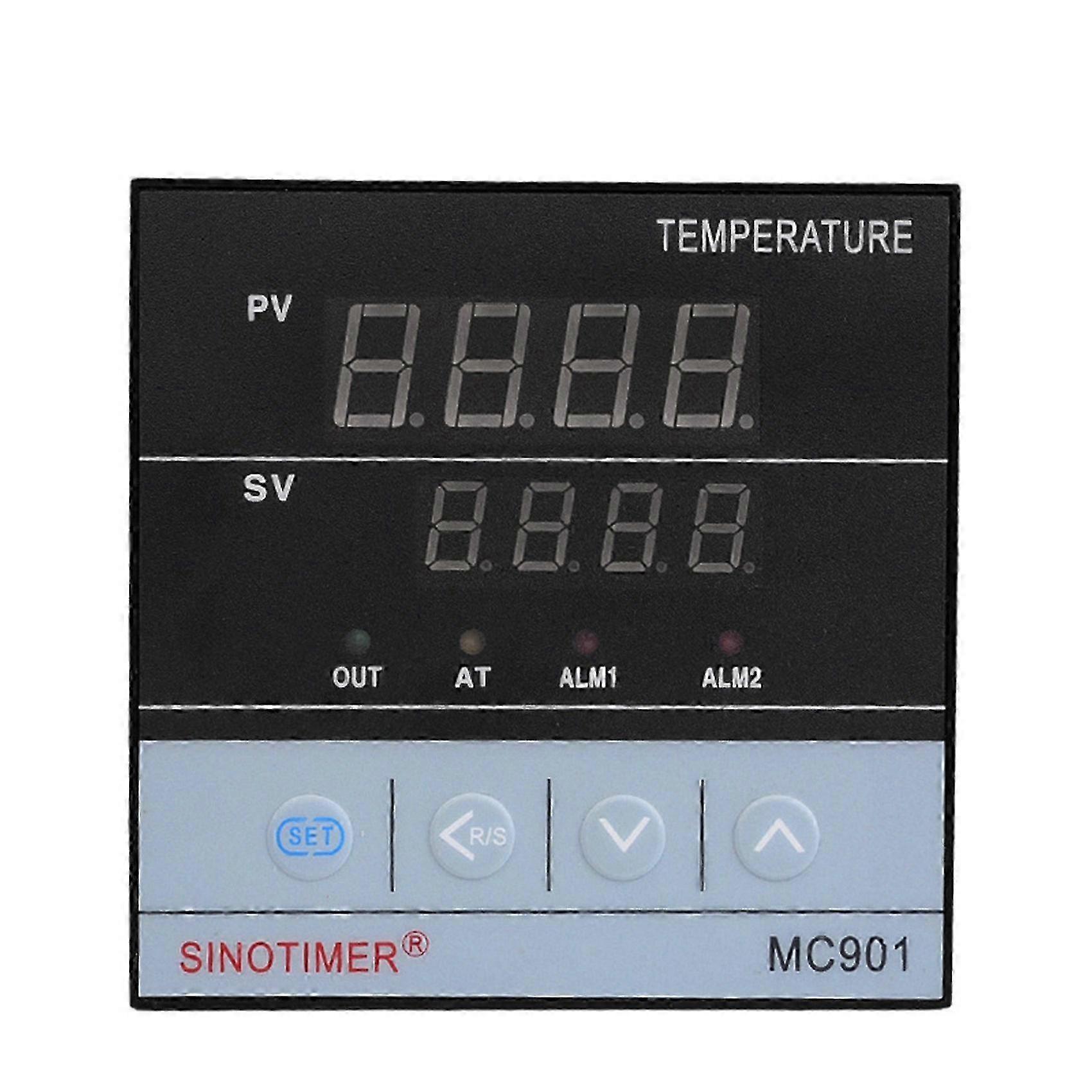 2X SINOTIMER MC901 Digital Waterproof PID Temperature Controller K Type PT100 Sensor Input Relay SSR Output