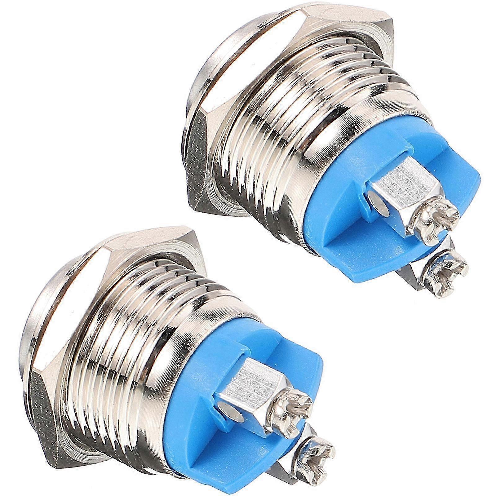 2pcs Doorbell Button Self-resetting Ringer Chime Door Bell Button Only Supply