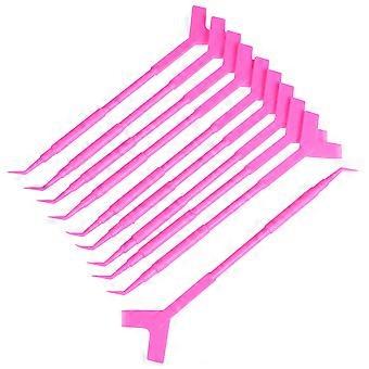 Lash Lift Tool Brush Comb for Eyelash Perming 10Pcs Rosy Material