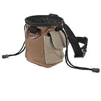 Pet Training Bag Dog Walking Bag for Storage Use Light Brown Oxford Cloth