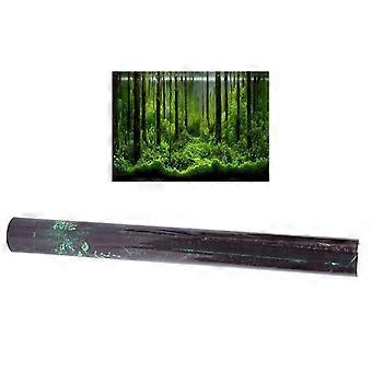 PVC-selbstklebendes Unterwasser-Waldtank-Hintergrundplakat-Hintergrund-Dekorationspapier (61 * 30 cm)