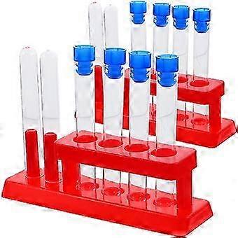 1 Set Laboratory Testing Tubes Experiment Vials Liquid Tubes with Storage Rack