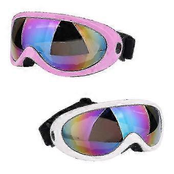2pcs Single Layer Ski Goggles, PC Anti-impact UV Blocking Lens, TPU Lightweight Frame, Comfortable Soft Sponge, Ventilated Design