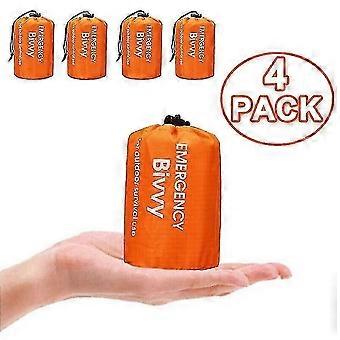 4x Outdoor Emergency Thermal Waterproof Sleeping Bag Camping Survival Bivvy Sack SZ