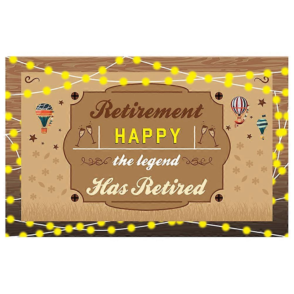 Party Banner Adornment Brown Rectangle Shape Wall Hanging Decor 1Set