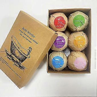 Luxury Bath Salt Ball Gift Set Fizzy Bath Bombs with Essential Oils Multi Scent Spa Gift Box