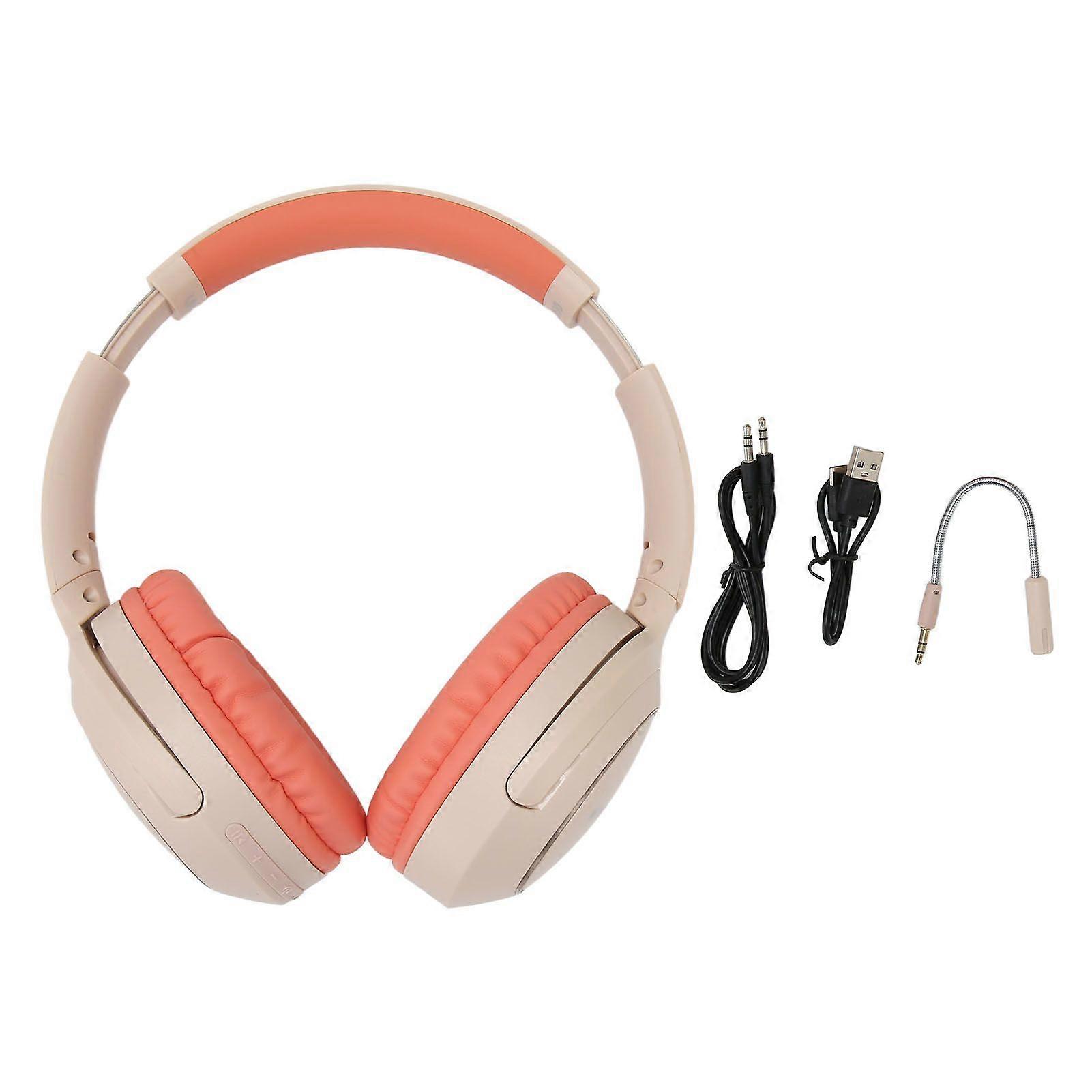 Bluetooth Headset with External Microphone Support Memory Card LINEIN Mode Wireless Gaming Headset for Computer PC