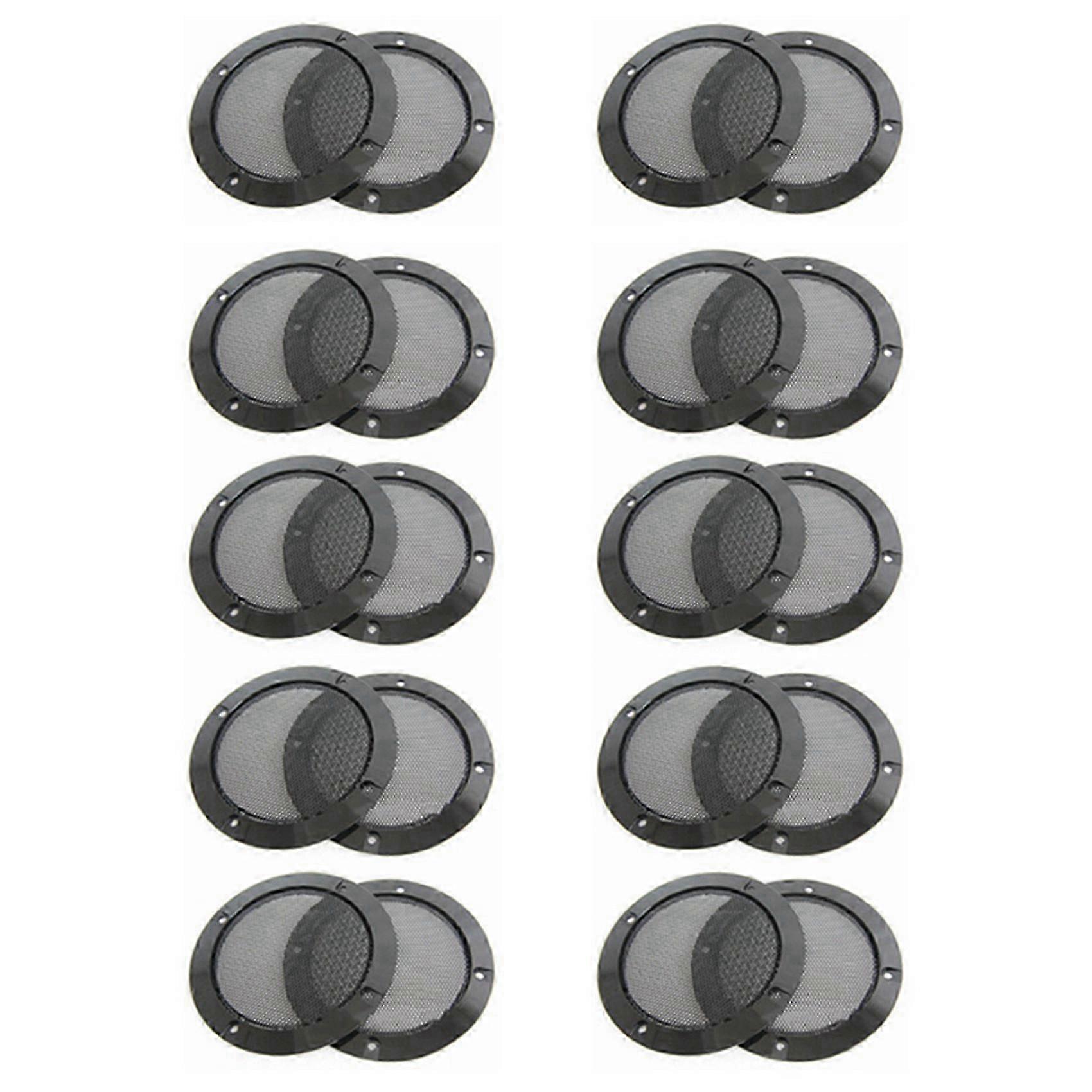 20Pcs 4 Inch Speaker Grille Speaker Face Shield Replaceable Round Speaker Protection Grille