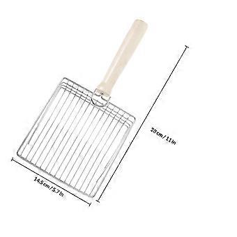Litter Scoop Metal Cat Poop Picker for Cleaning Use Long Handled
