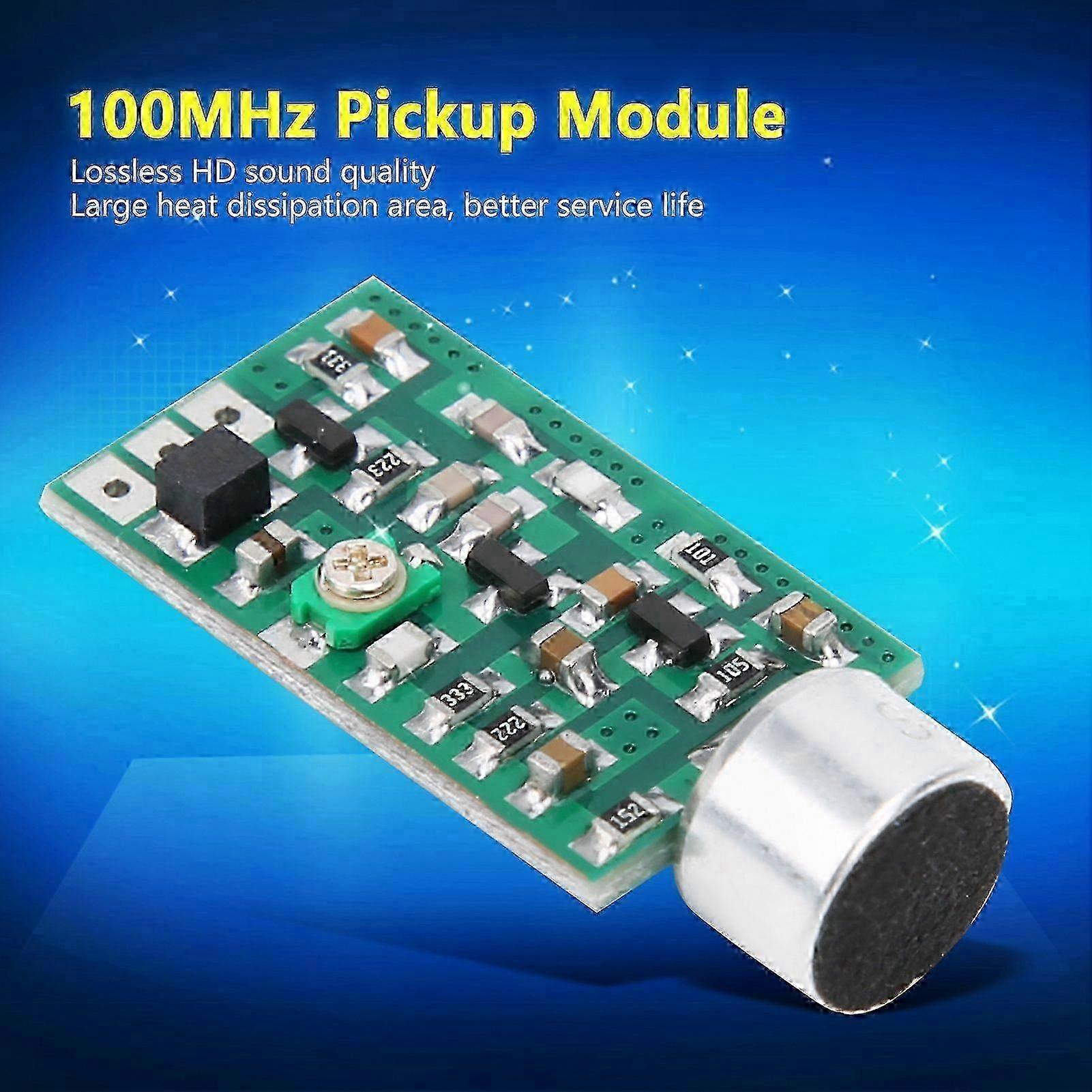 100MHz FM Wireless Transmitter Module with MIC Pickup Electrical Board