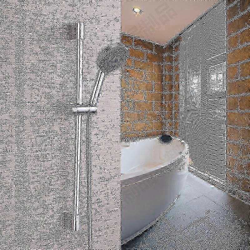Replaceable Hand Shower Holder, Shower Head Holder, Chrome Abs (silver)