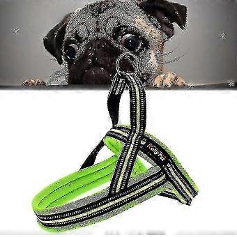 Chiens de compagnie A7 Polyester Réfléchissant Poitrine Harnais Plomb Laisse Traction Gros Chiens Chaîne de sécurité Corde