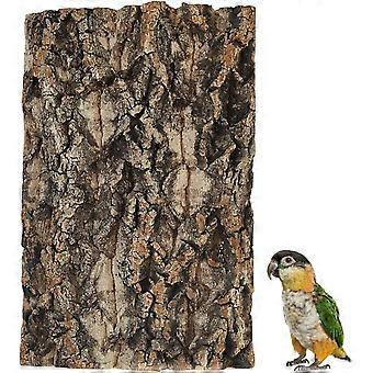 Natural Wood Bark Cork Bird Bearded Dragons Seat Boards Mat Habitat Perch Birdcage Decor Reptile Climbing Accessories for Snakes Geckos Parakeets