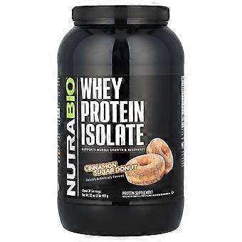 NutraBio, Molkenproteinisolat, Zimt-Zucker-Donut, 2 lb (907 g)
