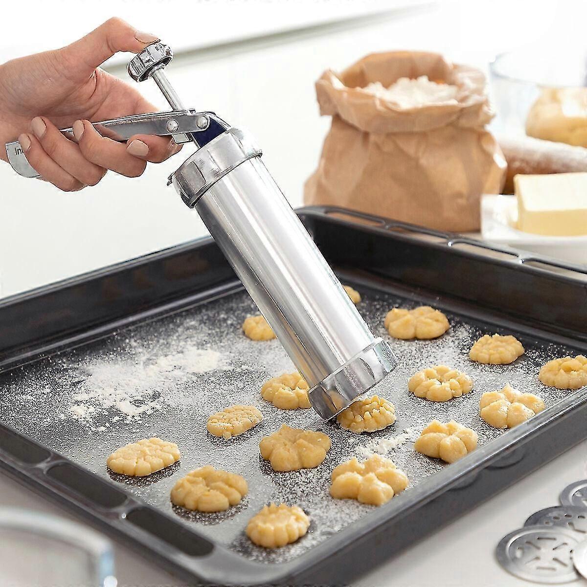2-in-1 Cookie and Spritz Maker Tool for Baking and Decorating