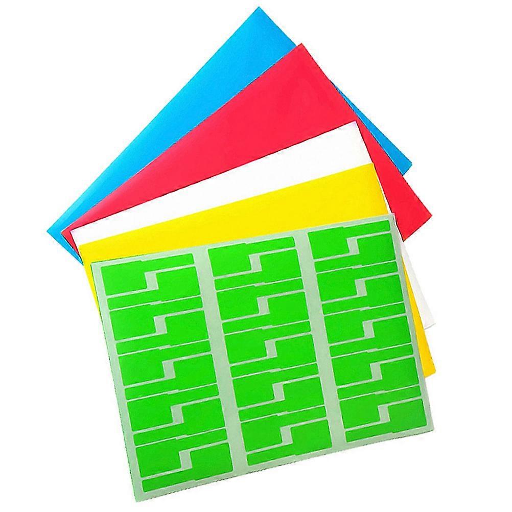 Network Cable Labels Stickers for P Shape Tags 15 Sheets