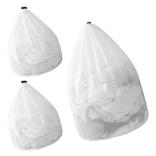 Mesh Laundry Bag for Delicates with Secure Drawstring Closure, Reinforced Double Layer, Quick Dry