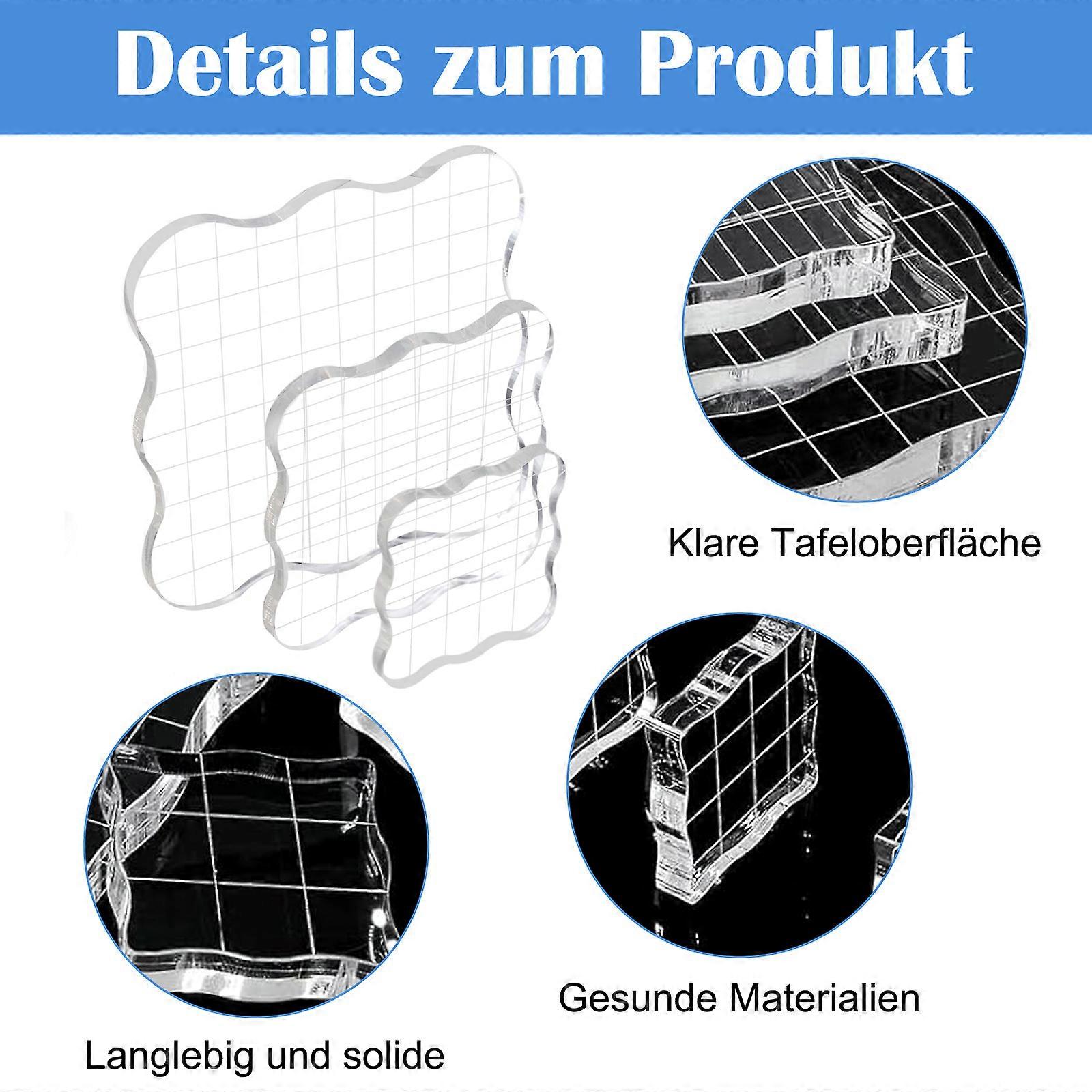Grid Design, Easy Grip, Adjustable Positioning Stamping Blocks
