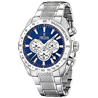 Festina chrono sport Quartz Analog Man Watch with Stainless Steel Bracelet F16488/8