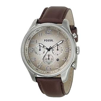 Fossil Kleid Quarz Analog Man Uhr mit FS4515 Kuhfell Armband