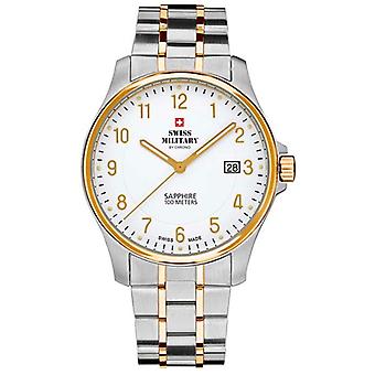 Swiss Military Quartz analog man ur med SM 30137.04 rustfrit stål armbånd
