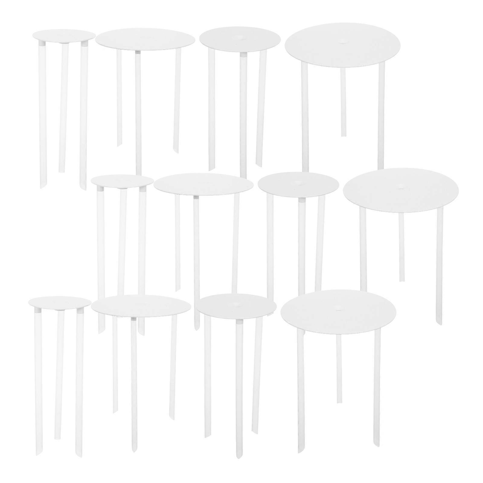 Transparent Cake Tier Supports for Cake Stacking 12Pcs Set