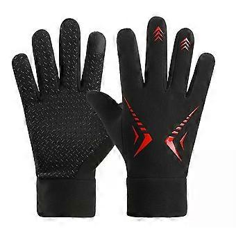 Autumn Winter Warm Cycling Gloves Waterproof Thermal Touch Screen Riding Skiing Non-slip Bike Men