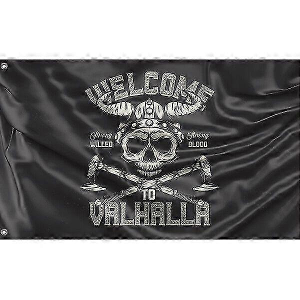 Flag Welcome To Valhalla Viking