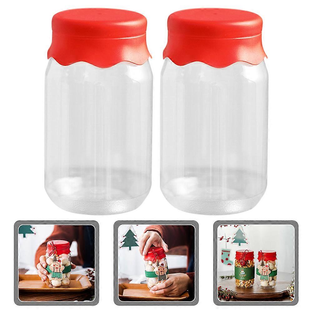 Christmas Cookie Jar Candy Holder for Storage Multi Plastic Container