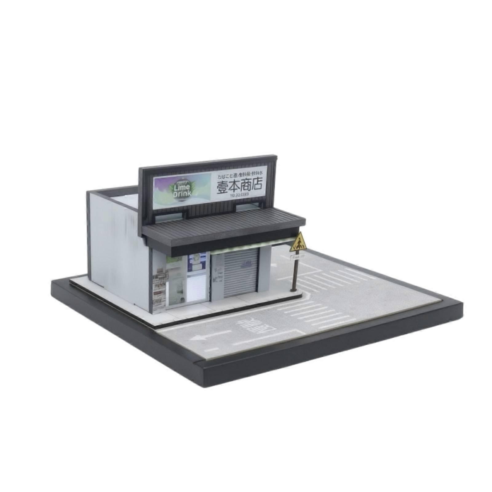 Street-Scene Model with Storefront Realistic Assembly Model Compact