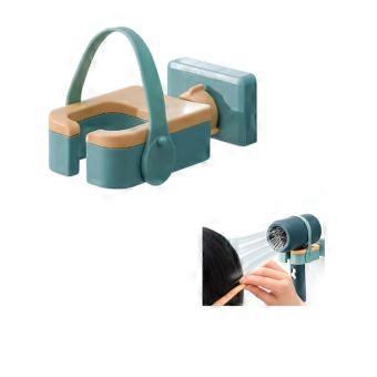 Wall Mounted Hair Dryer Holder with 180° Adjustable Rotation, Hands  Dryer Stand, Self Adhesive NoDrill Rack for Bathroom and Home