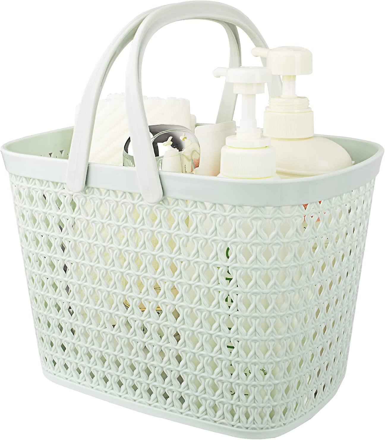 Lucky Z Portable Douche Caddy Panier Plastique Baignoire Tote Avec Poignée De Rangement Org