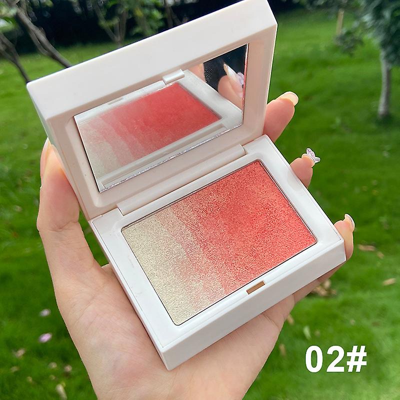 Gradient Color Blush Palette Highlight Blush Plate For Women Birthday Festival Gift